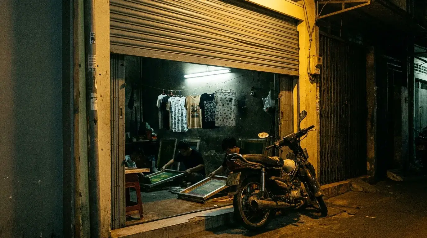 Hẻm 200 — Mỗi áo một số, in xong là ngưng